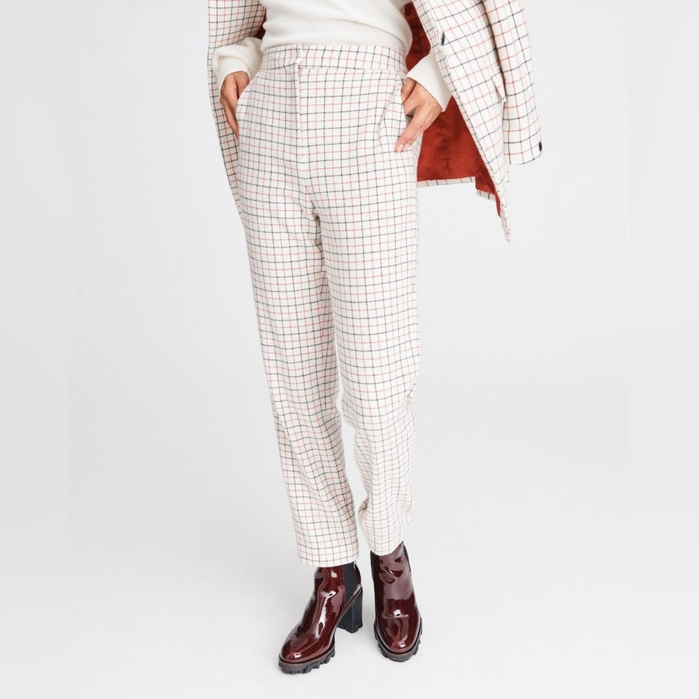 Rag & Bone Poppy High Waisted Nova Check Pants - sz 2